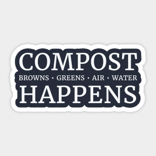 Compost Happens Sticker